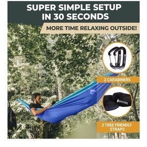 Hammock (NEW) with Carabiners and straps